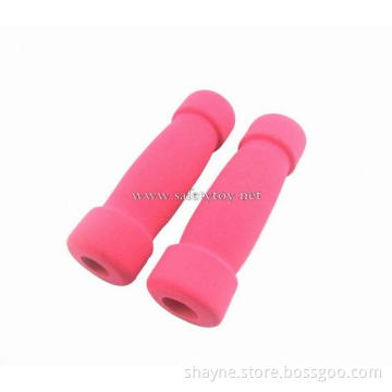Grinding surface tubing foam handgrips